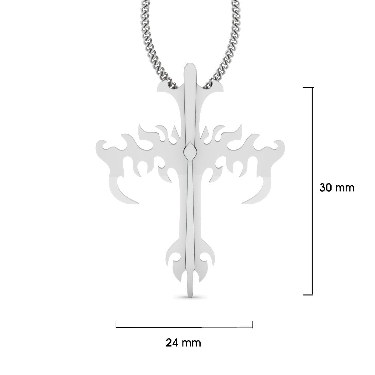 SILVER HOLY CROSS PENDANT
