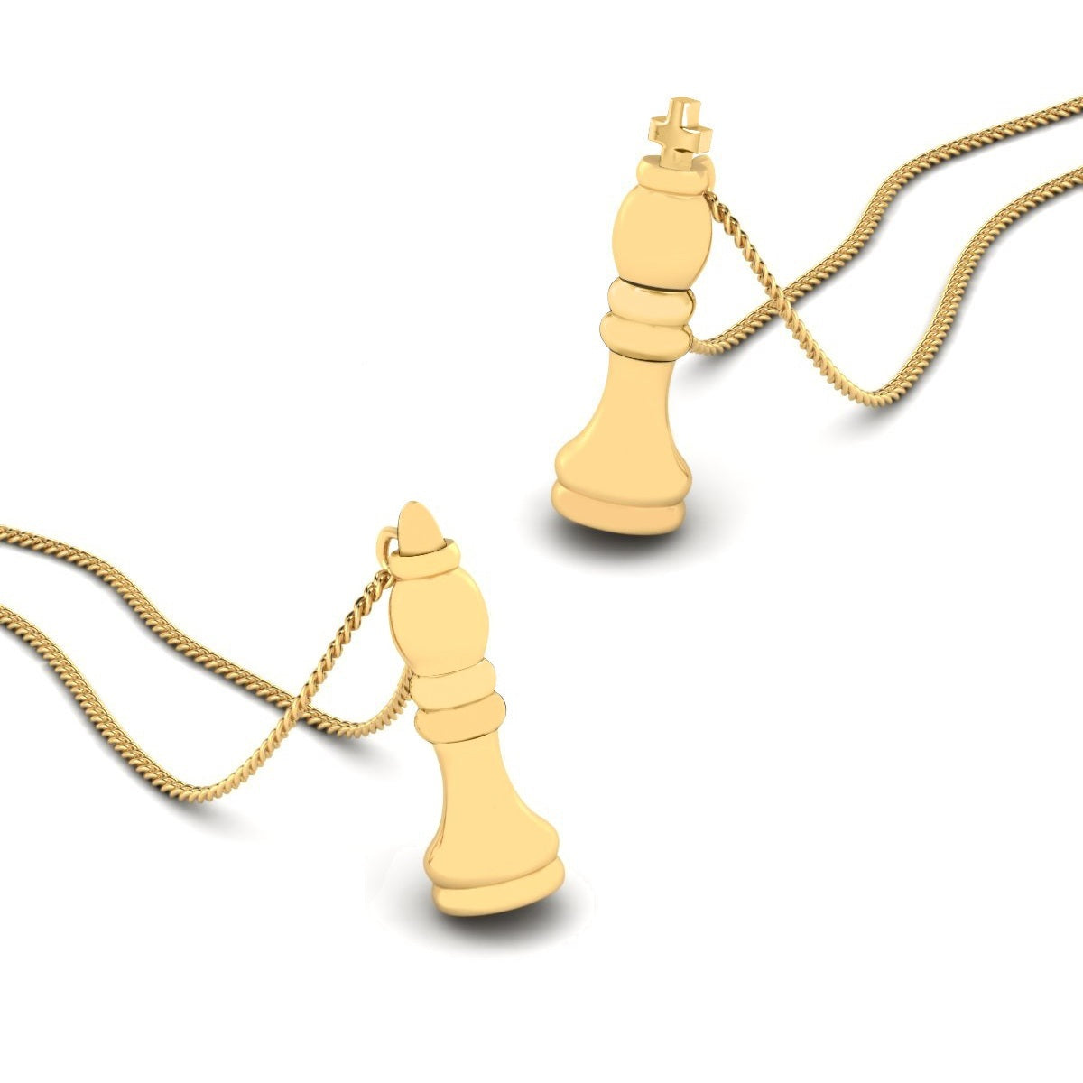 KING AND QUEEN PENDANT SET