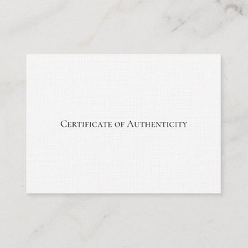 CERTIFICATE OF AUTHENTICITY FEES