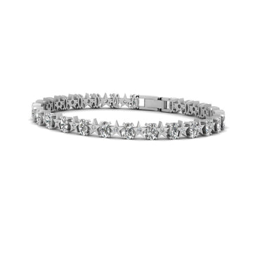 MOISSANITE DIAMOND STAR BRACELET