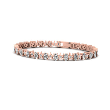 MOISSANITE AND NATURAL DIAMOND BRACELET