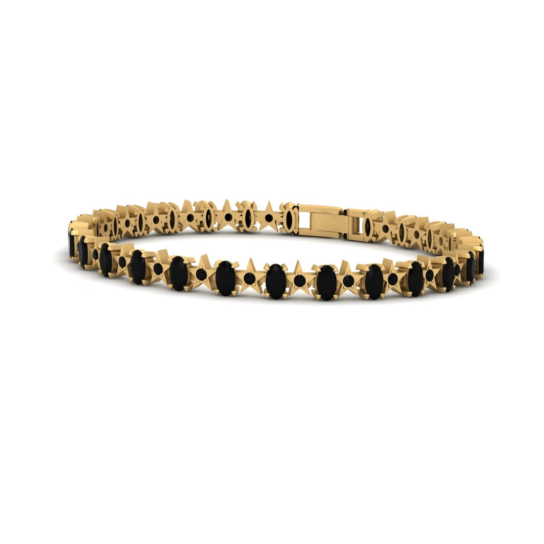 BLACK  MOISSANITE STAR BRACELET