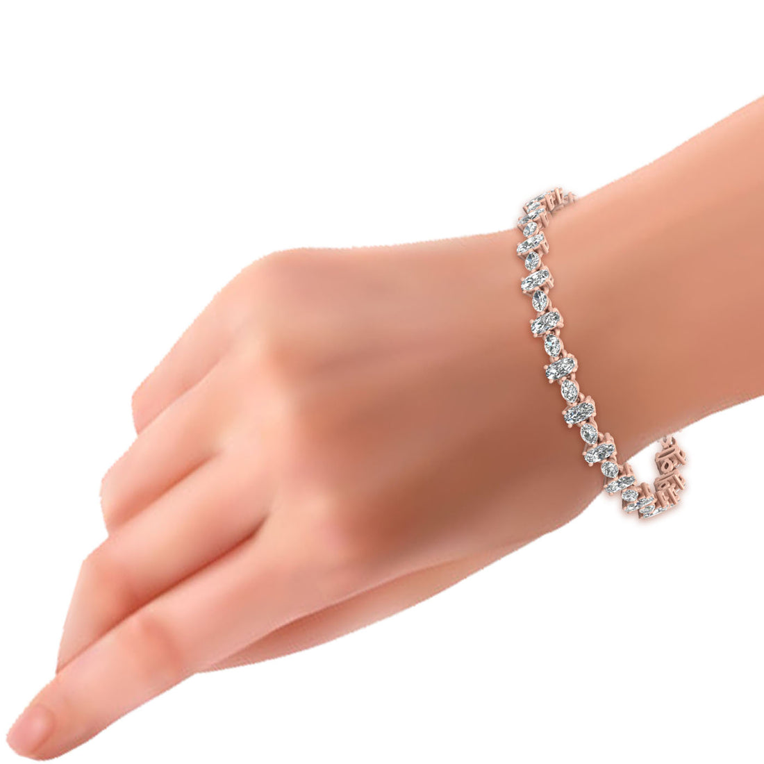 8.65TCW MOISSANITE TENNIS BRACELET