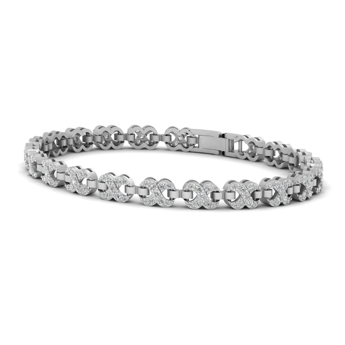 NATURAL DIAMOND INFINITY BRACELET