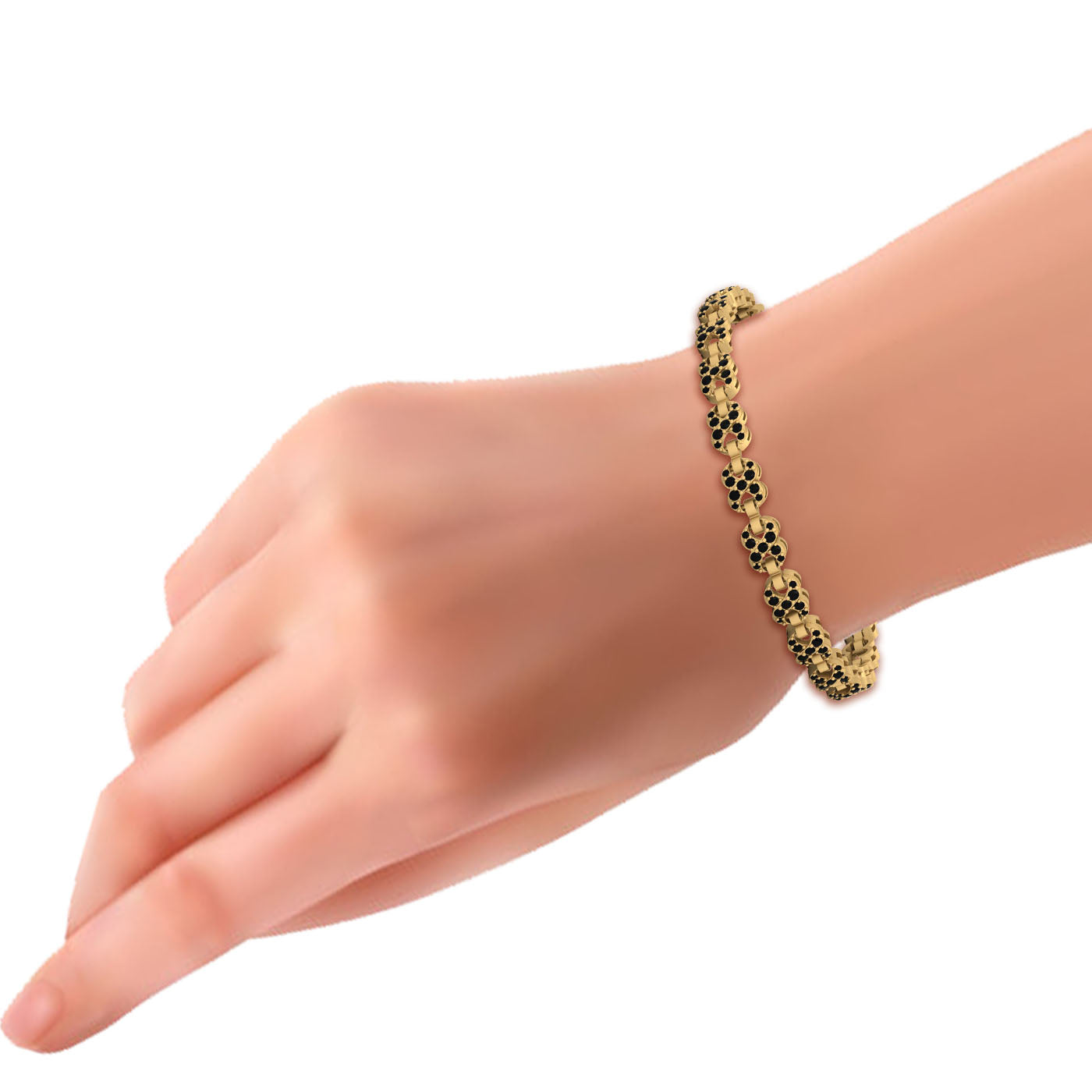 ONYX INFINITY TENNIS BRACELET
