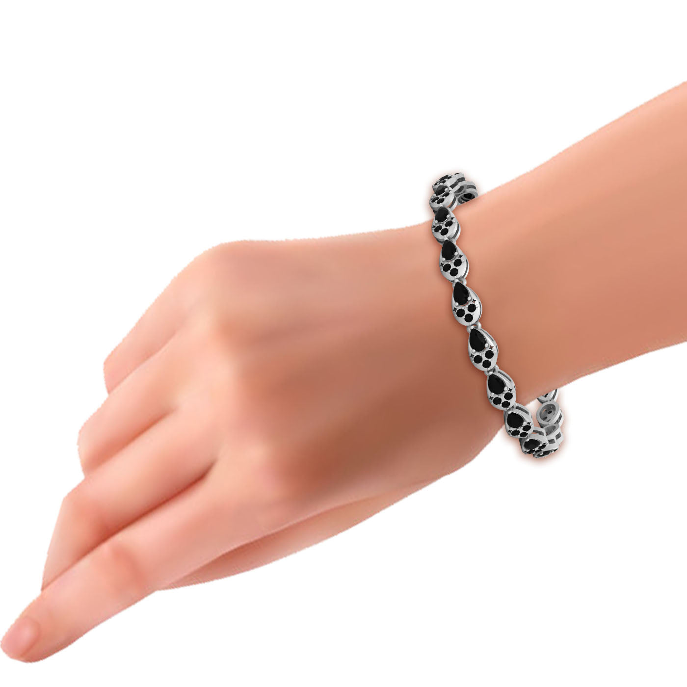 NATURAL BLACK DIAMOND BRACELET