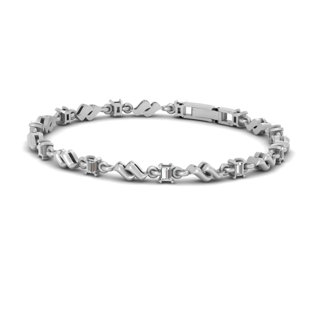 Baguette Diamond Tennis Bracelet
