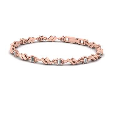 Baguette Diamond Tennis Bracelet