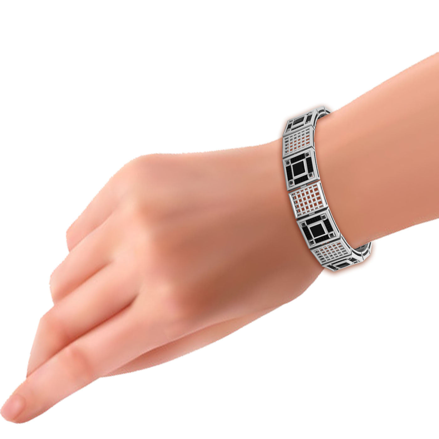 Onyx Mesh Tennis Bracelet