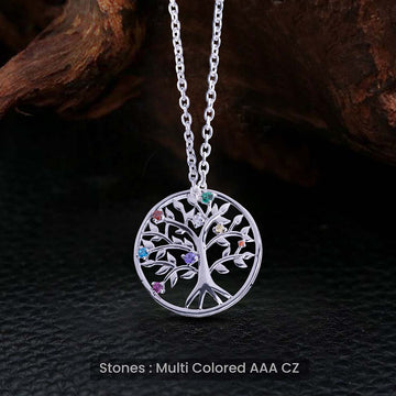 Tree of Life Pendant Necklace for Women 925 Sterling Silver