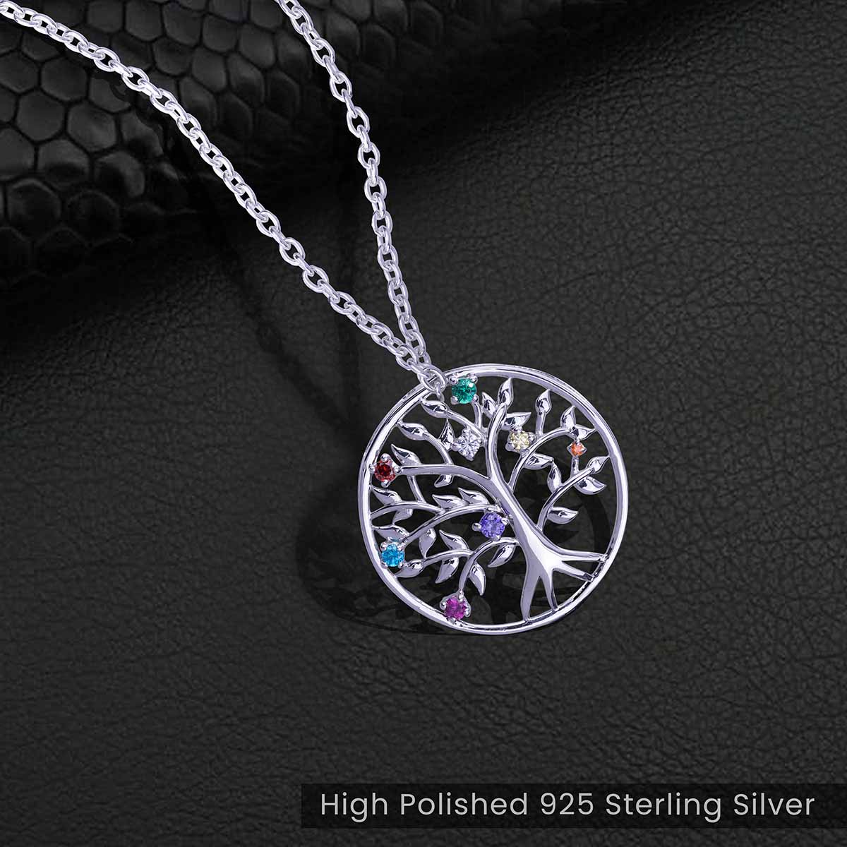 Tree of Life Pendant Necklace for Women 925 Sterling Silver