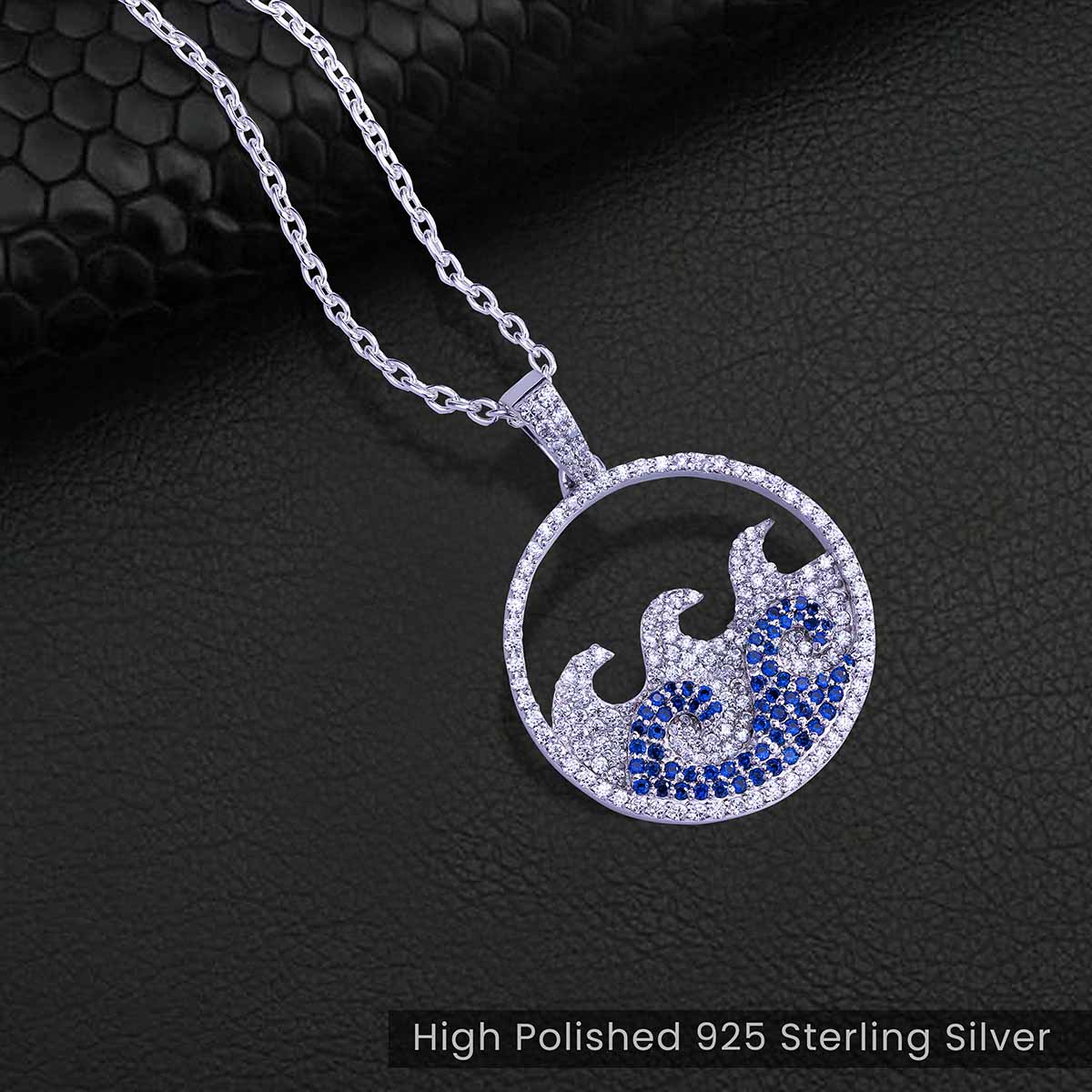 Ocean Wave Necklace for Girls Waves Pendant Beach Jewelry