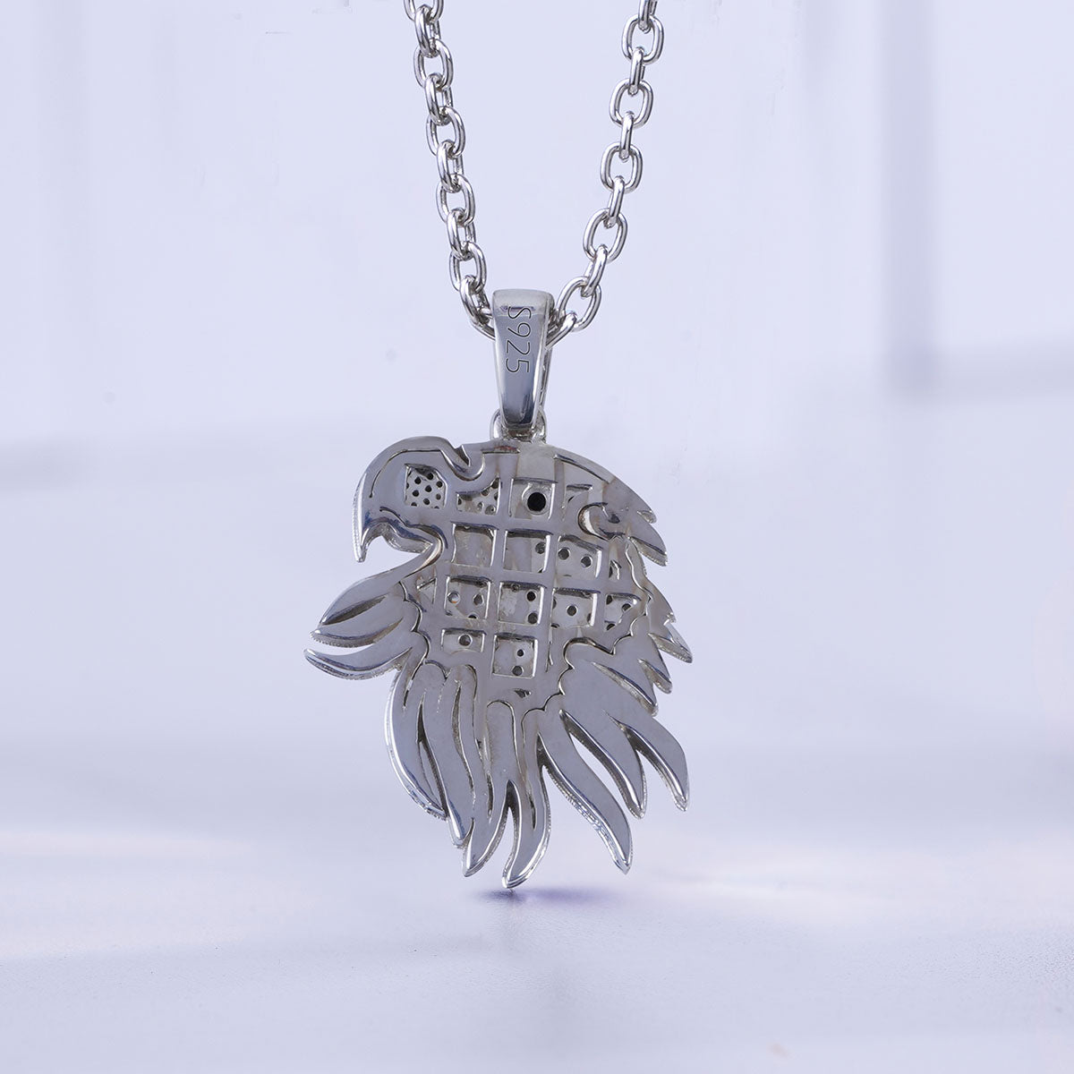 Iced Out Eagle Pendant Necklace Bling Hip Hop Jewelry Unisex