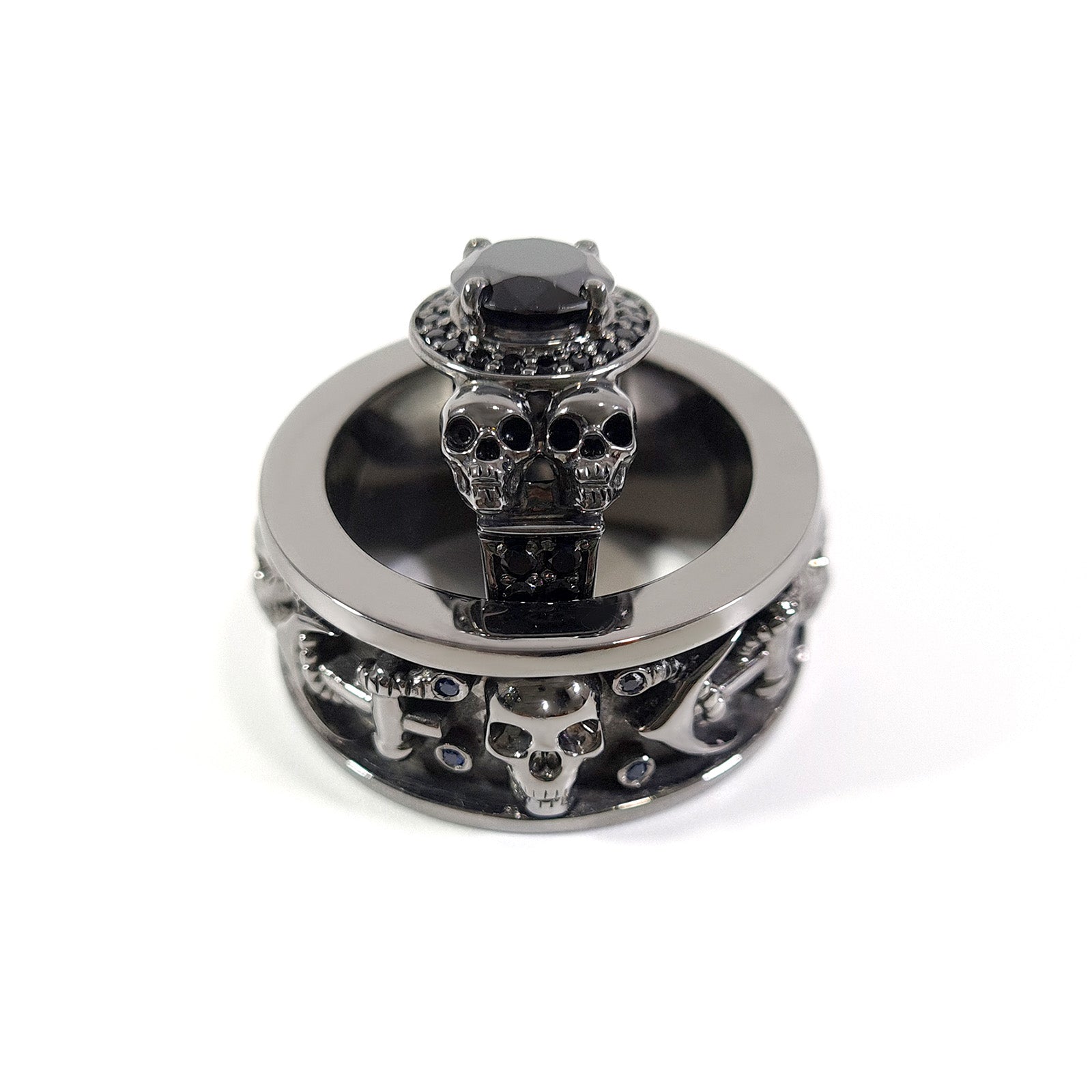 Skull Couple Wedding Ring Set