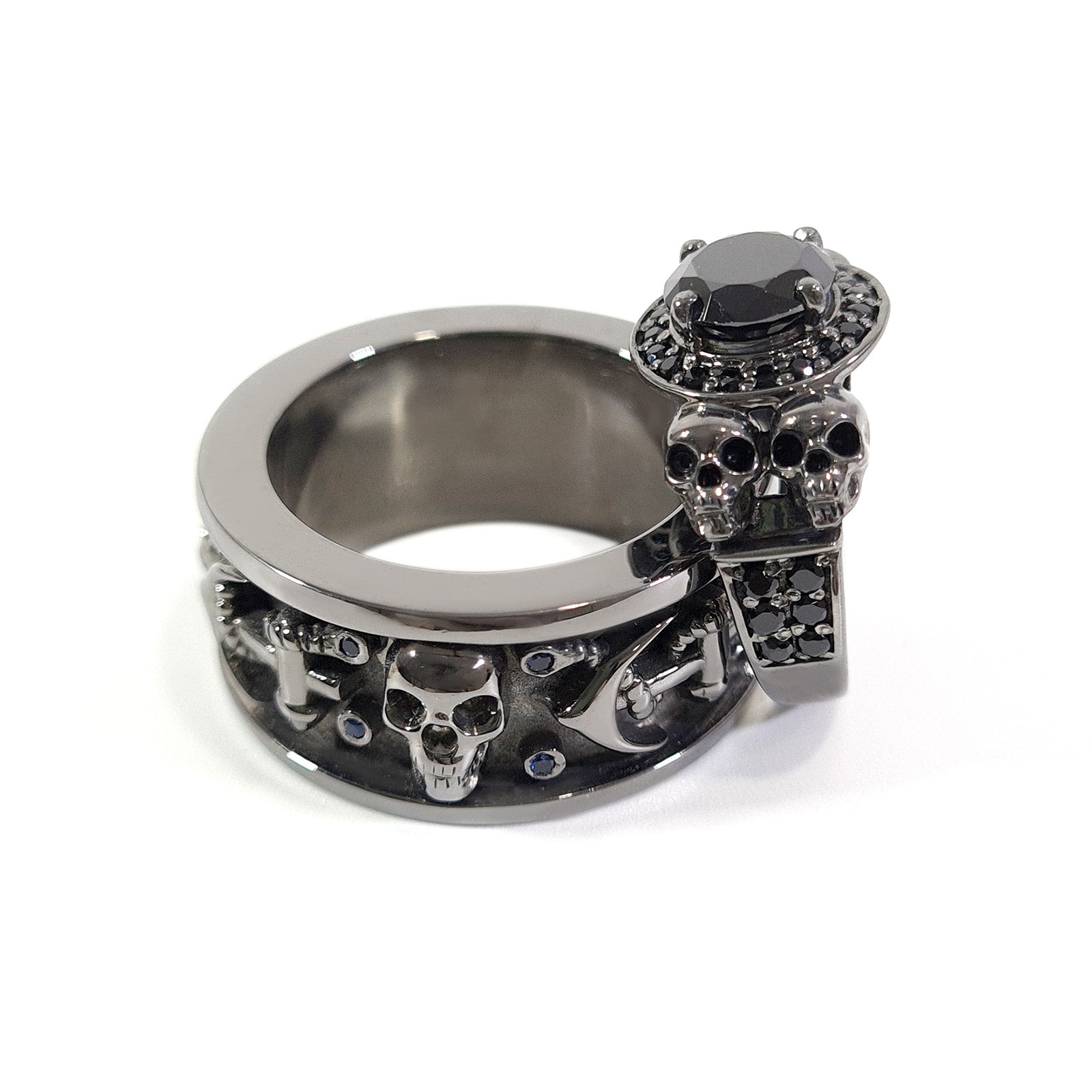 Skull Couple Wedding Ring Set