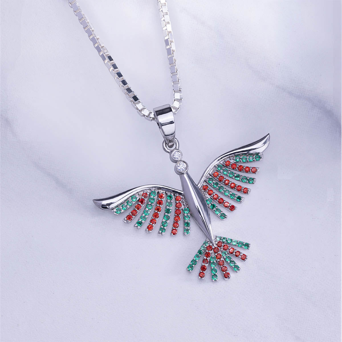Phoenix Necklace Mythical Bird Phoenix Pendant Sterling Silver