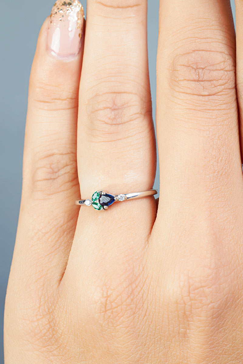 Sterling Silver Mothers Ring