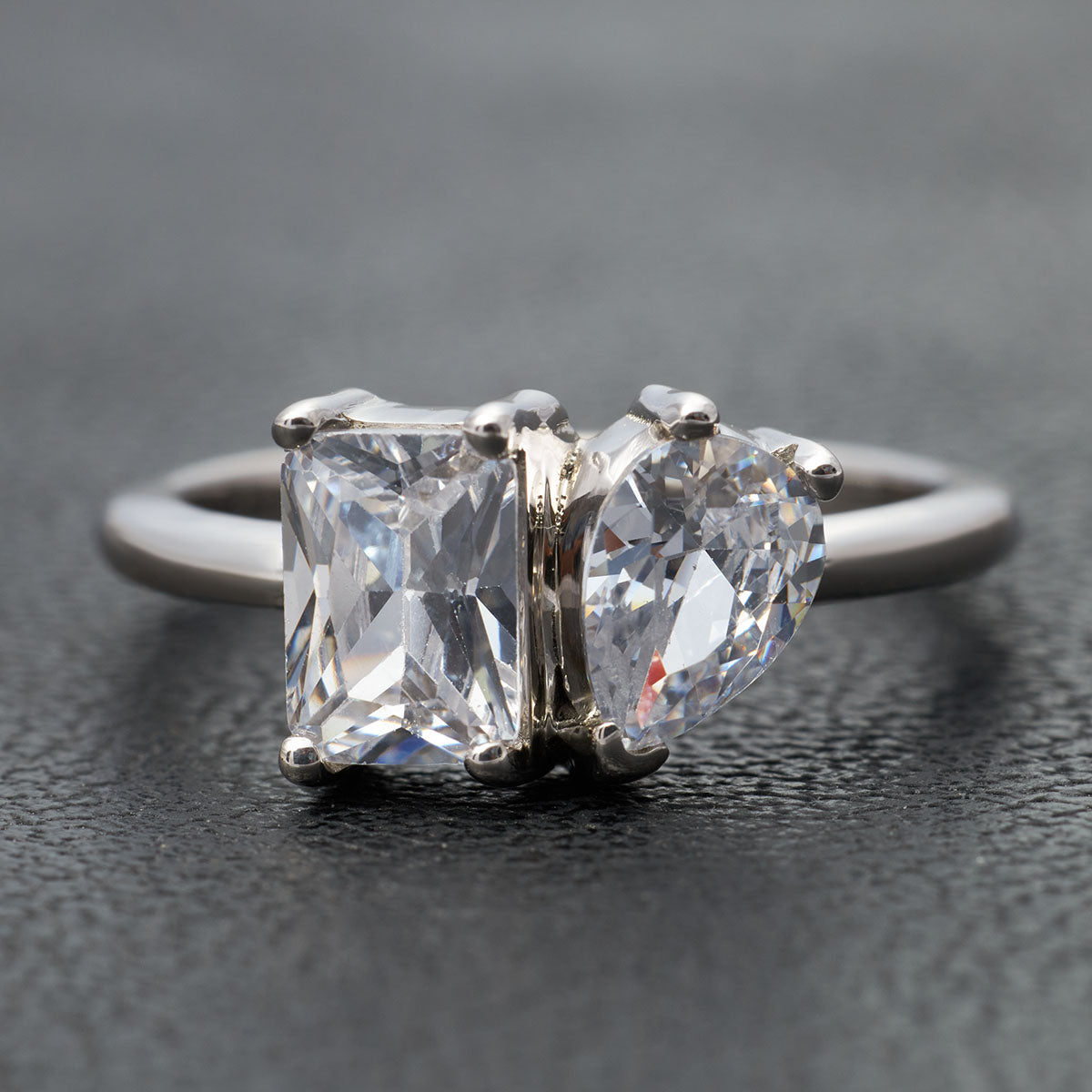 Diamond Toi Et Moi Engagement Ring