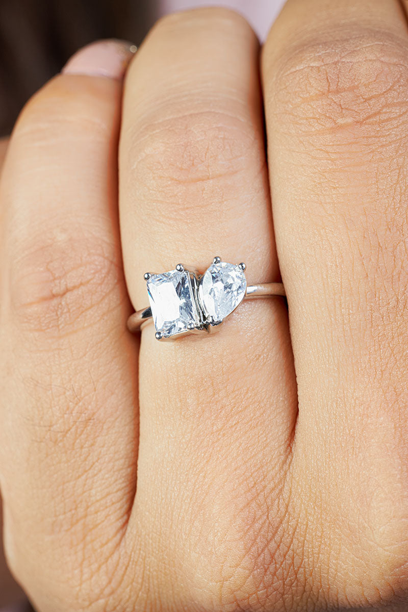 Diamond Toi Et Moi Engagement Ring