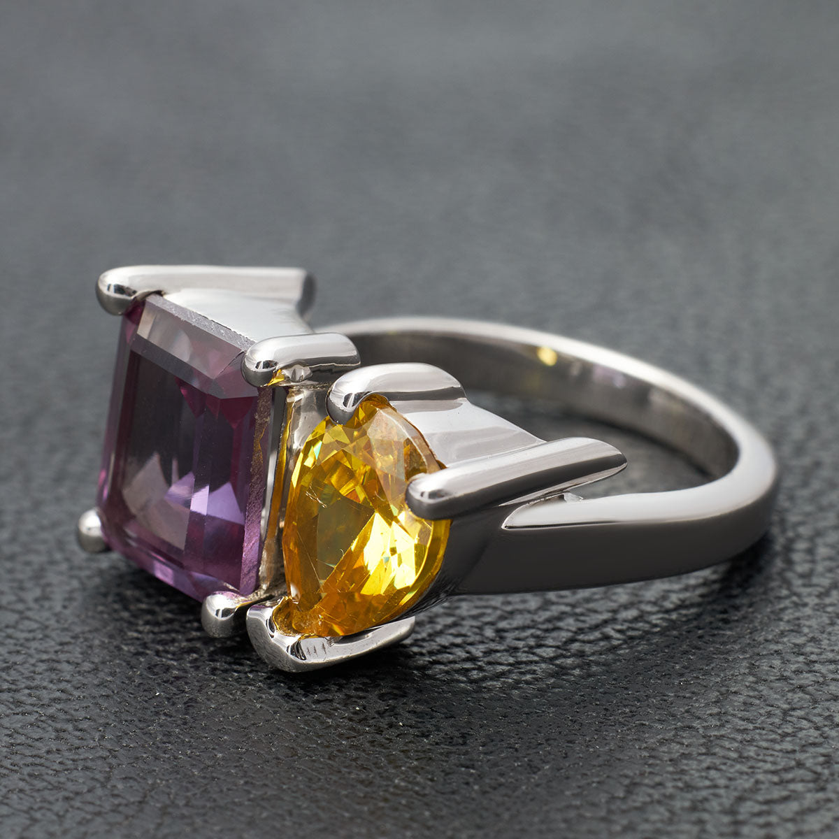 2 Stone Toi Et Moi Engagement Ring Birthstones You and Me Ring