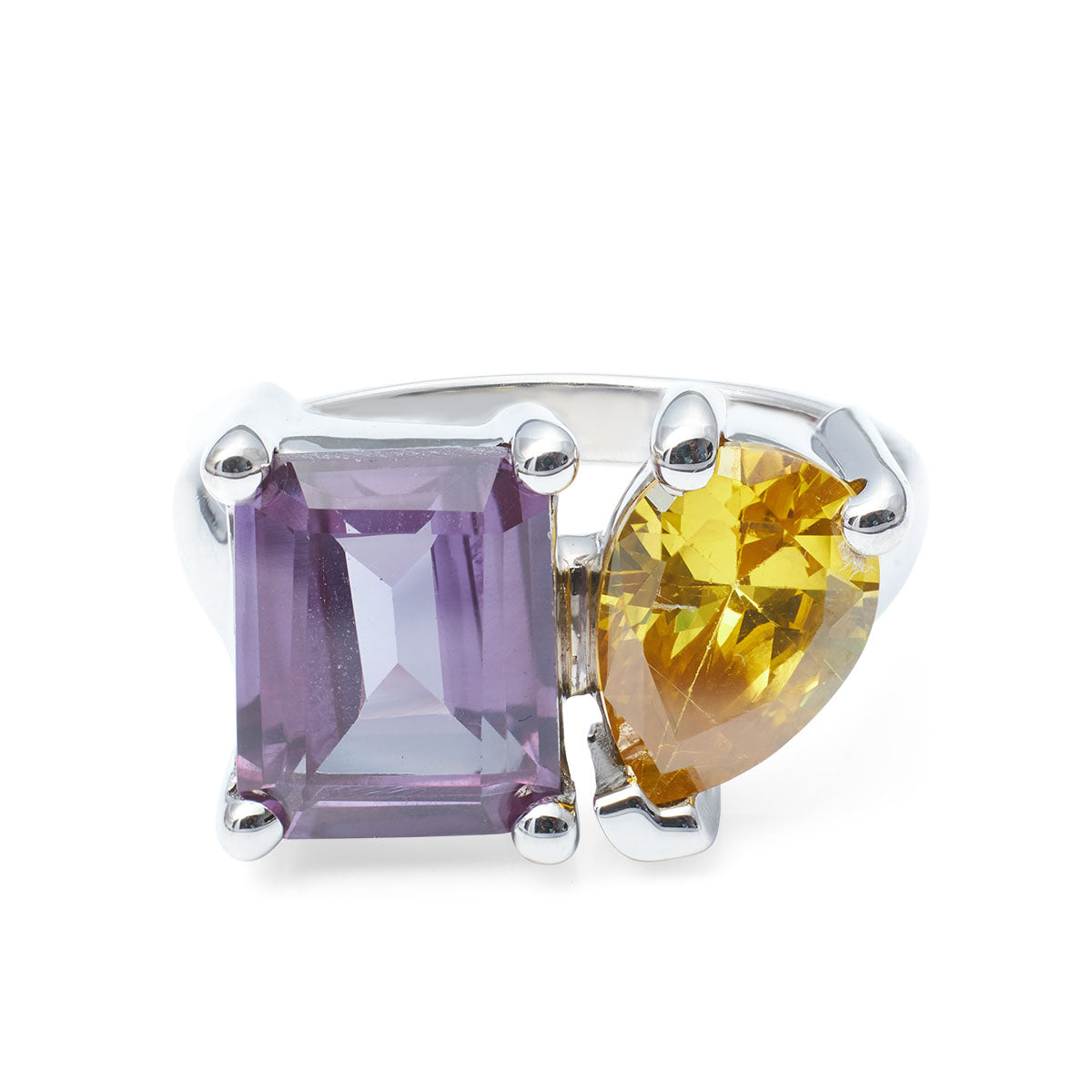 2 Stone Toi Et Moi Engagement Ring Birthstones You and Me Ring