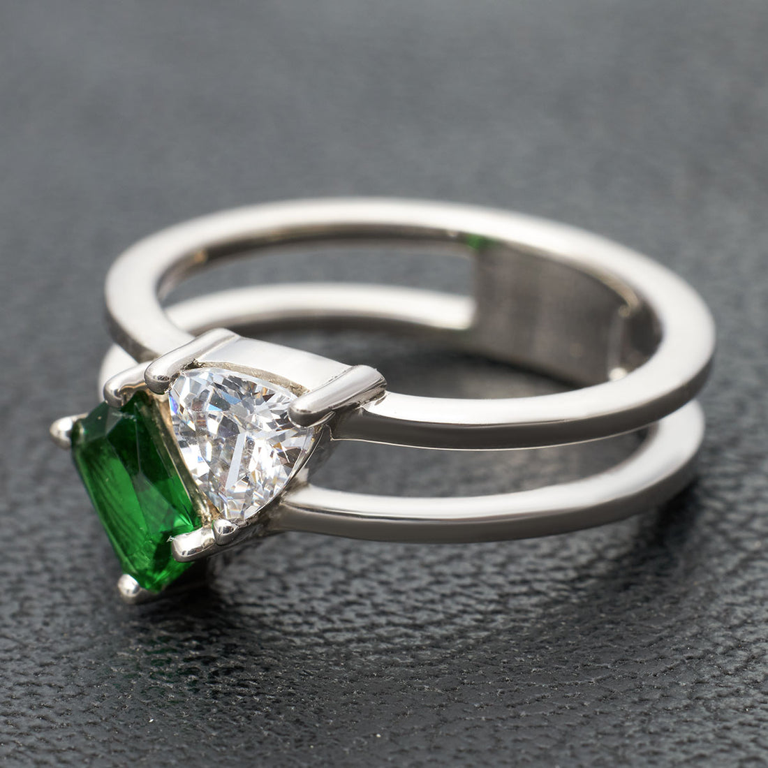2 Birthstones Toi Et Moi Rings