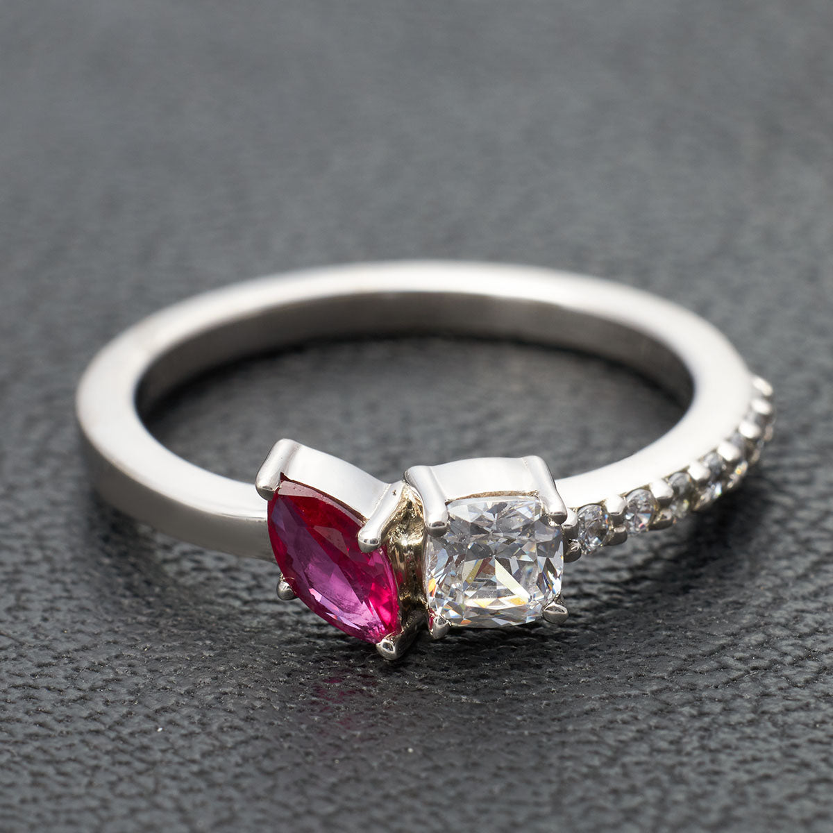 Toi Et Moi Engagement Ring