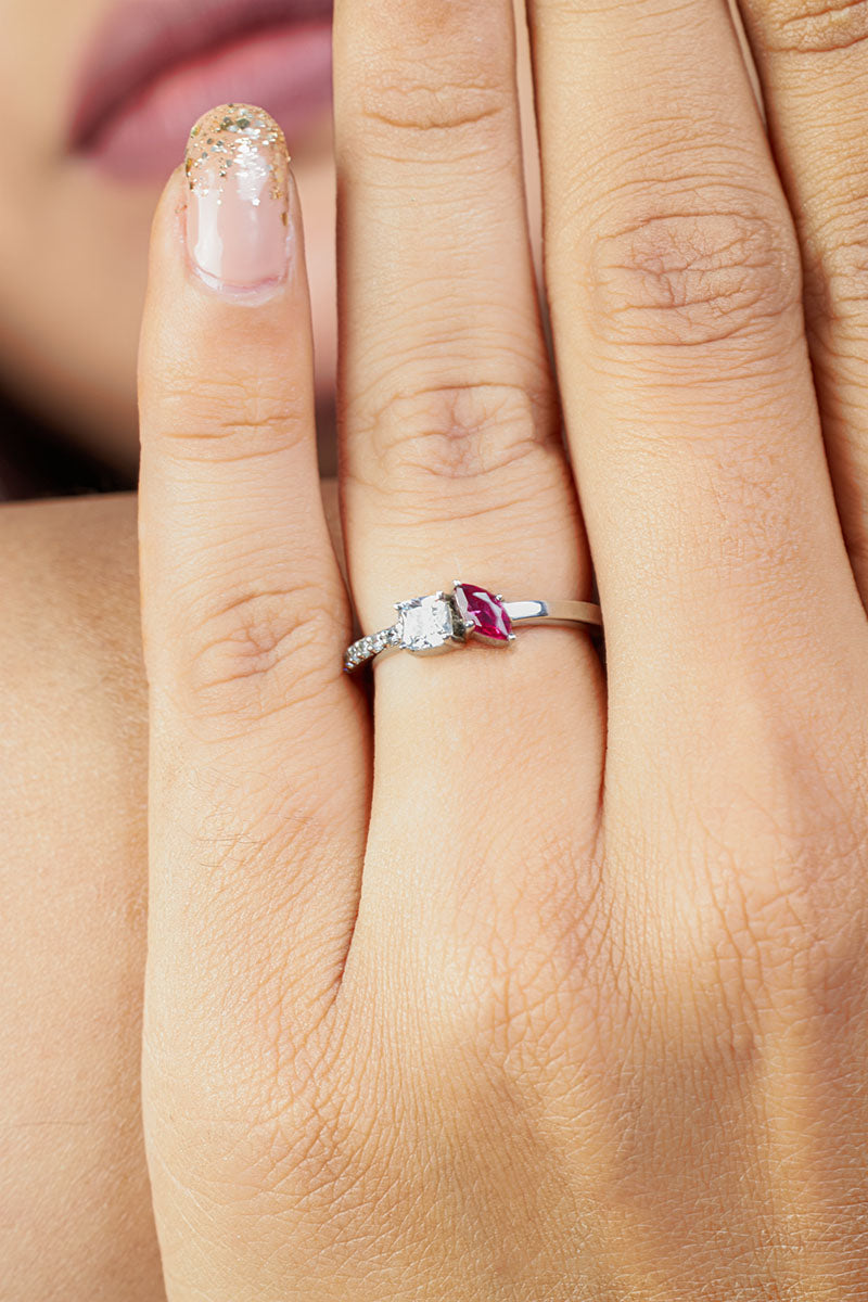 Toi Et Moi Engagement Ring