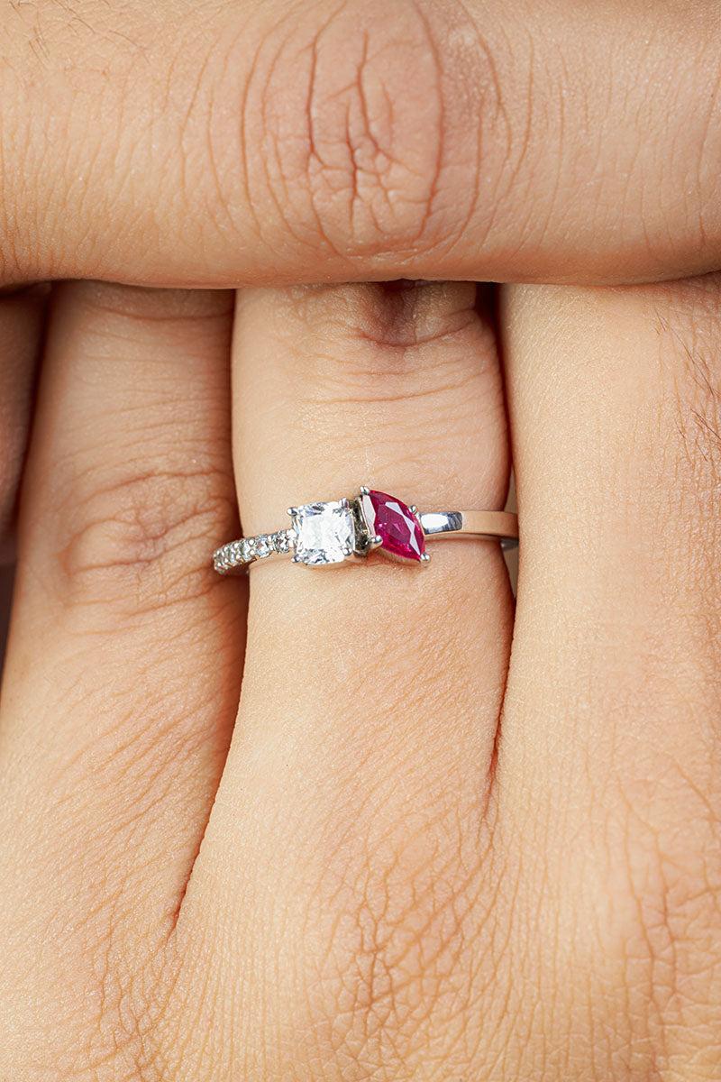 Toi Et Moi Engagement Ring