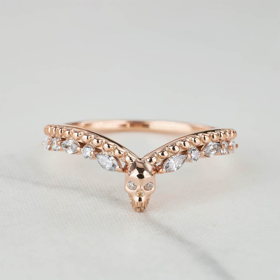 Curved Skull Enhancer Ring