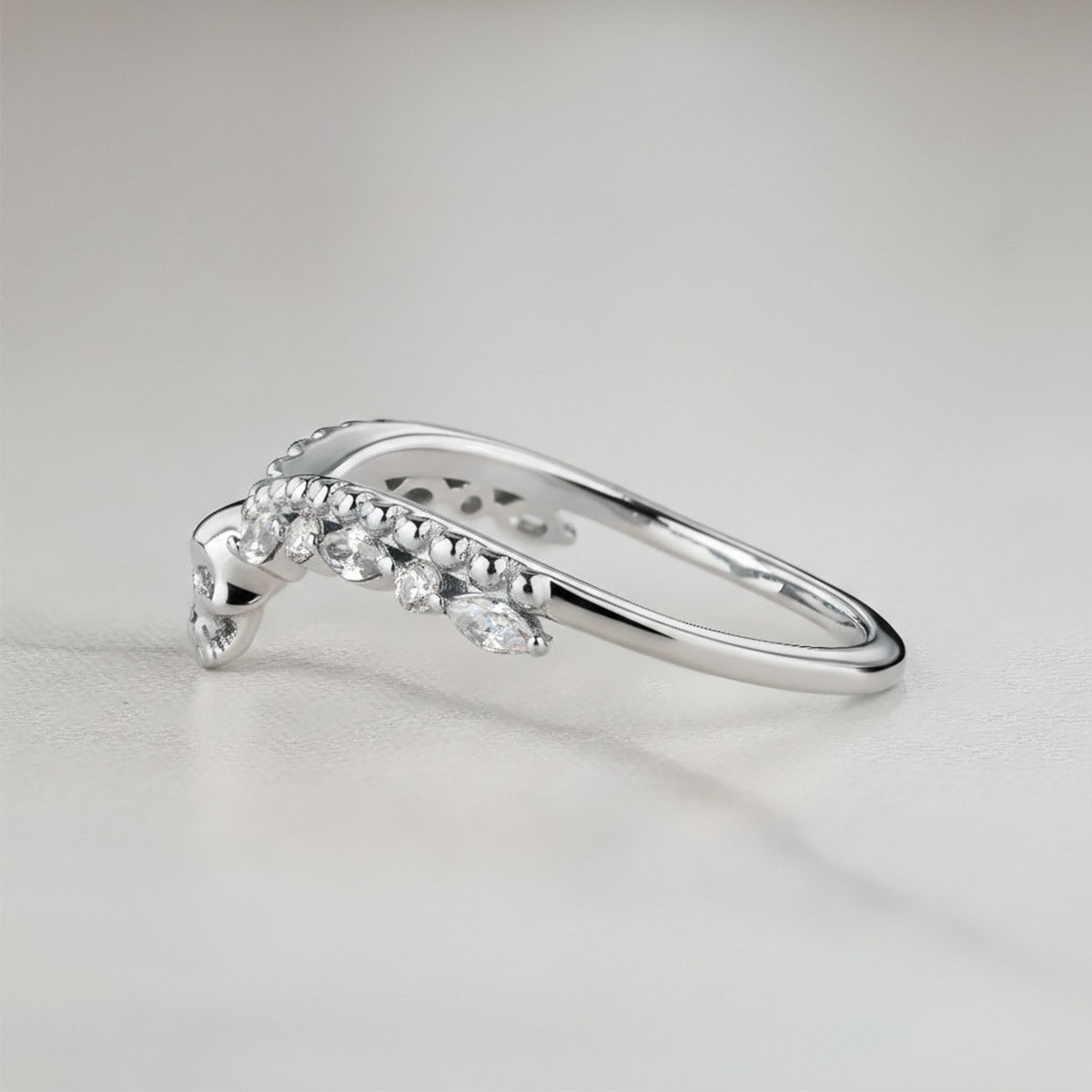 Skull Engagement Ring Enhancer Wedding Band Two Tone Sterling Silver Skull Daimond Ring 