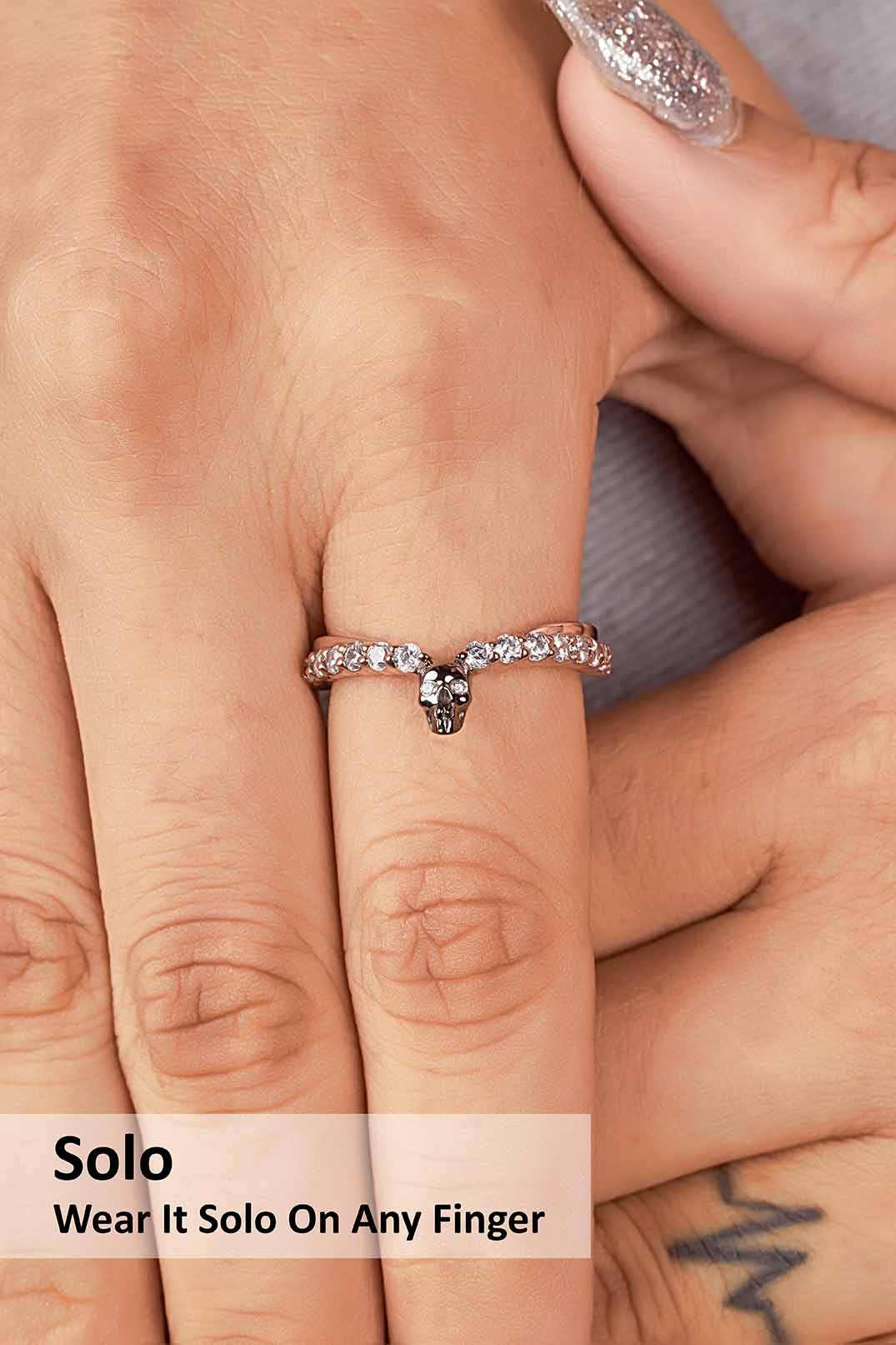 Skull Anniversary Ring Gift