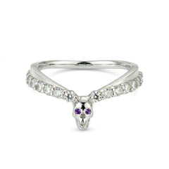 Customized curved skull band for Heather