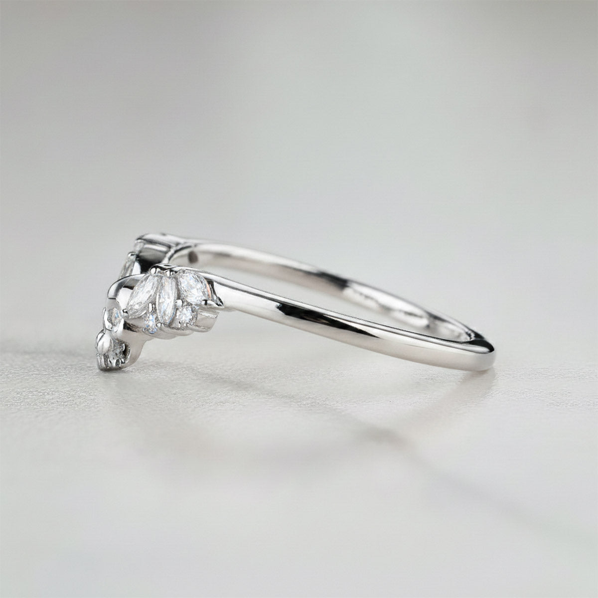 Wedding Engagement Enhancer Ring for Women Skull Moissanite 925 Sterling Silver