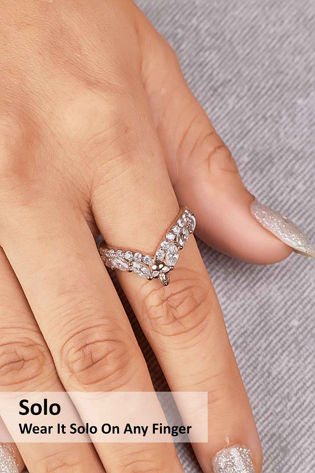 AAA Cubic Zirconia Skull Ring Enhancer