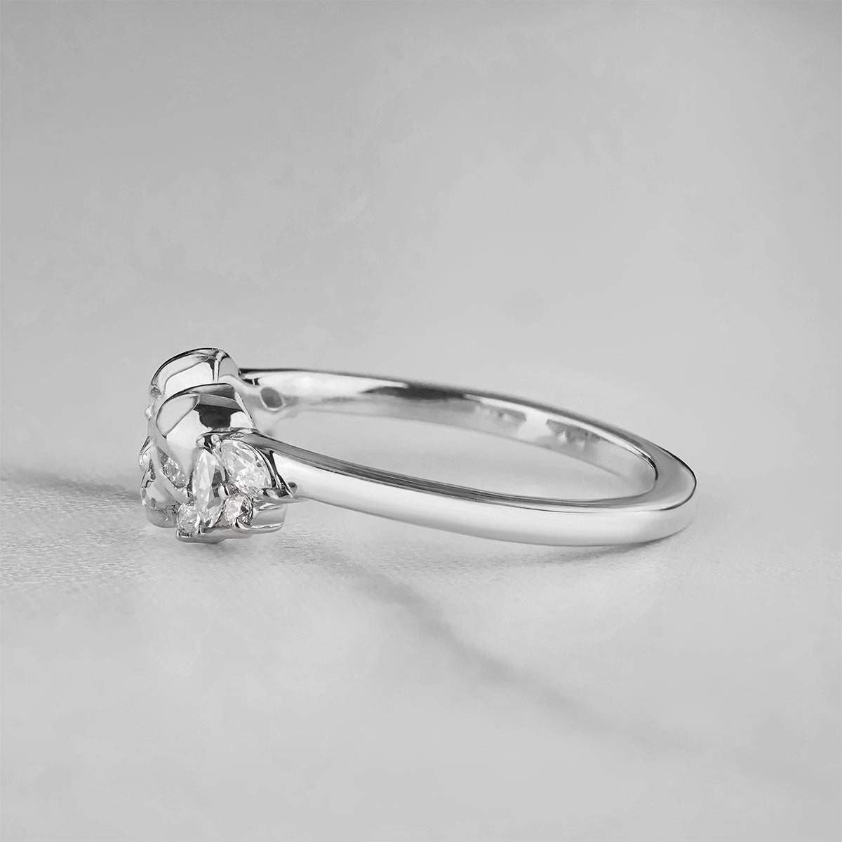 AAA Cubic Zirconia 925 Sterling Silver Skull Engagement Ring Enhancer for Women Wedding Anniversary Band Gift for Her