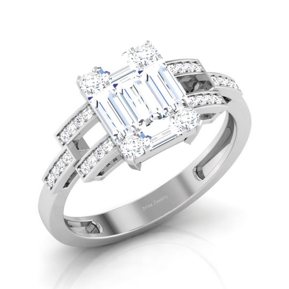 BAGUETTE DIAMOND ENGAGEMENT RING