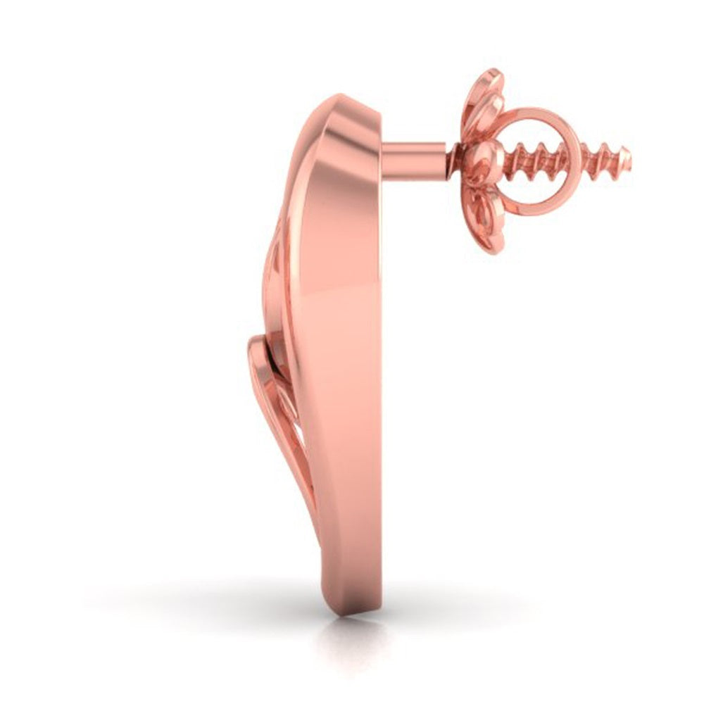 HOLLOW HEART STUD EARRINGS