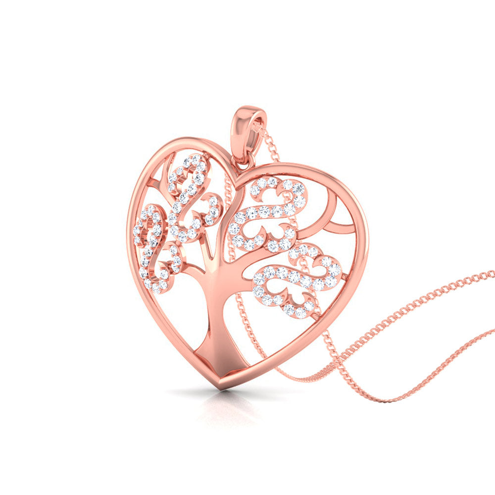 TREE OF LIFE HEART PENDANT