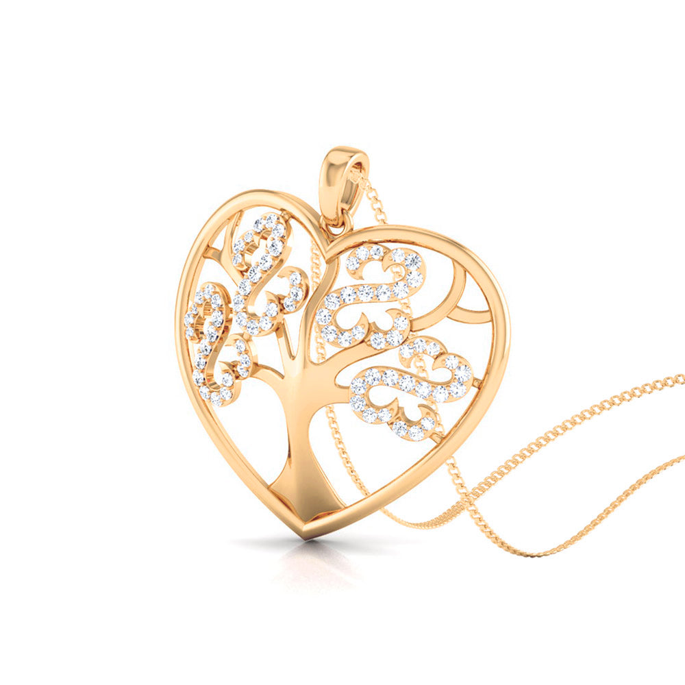 TREE OF LIFE HEART PENDANT