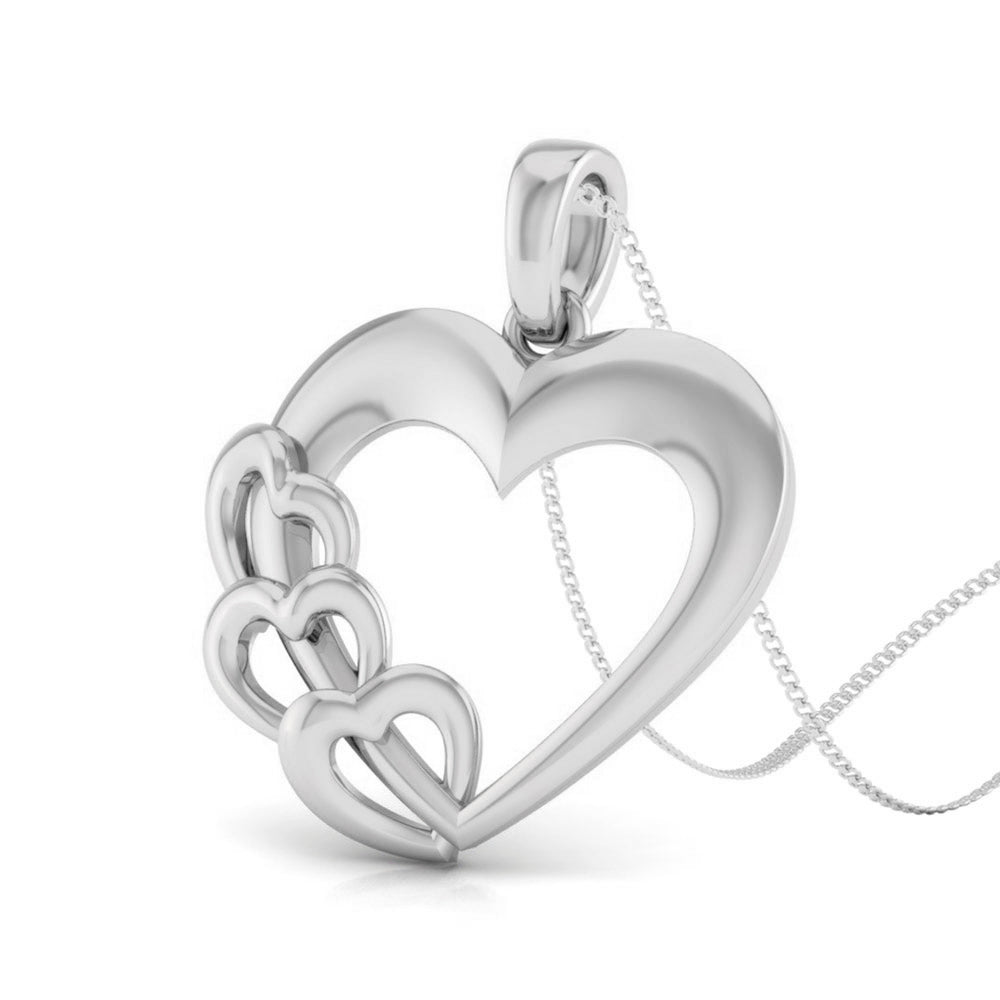 SILVER HEART PENDANT
