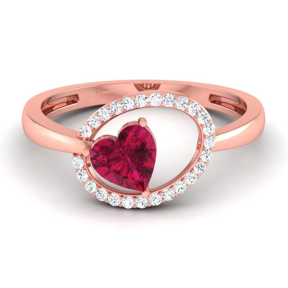LOVE AND AFFECTION REPRESENT HEART RING