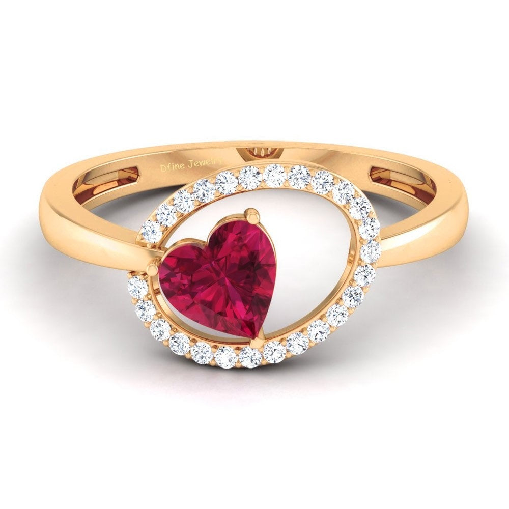 LOVE AND AFFECTION REPRESENT HEART RING