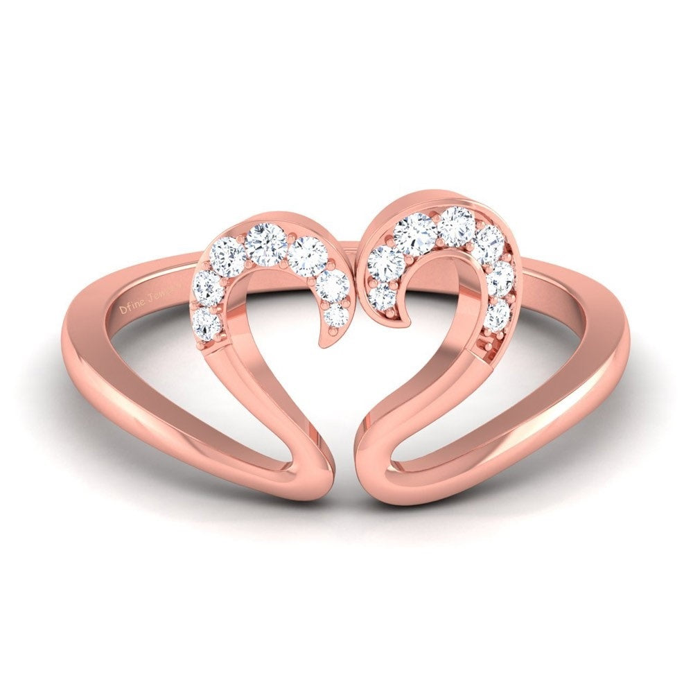 CLASSIC DIAMOND HEART RING