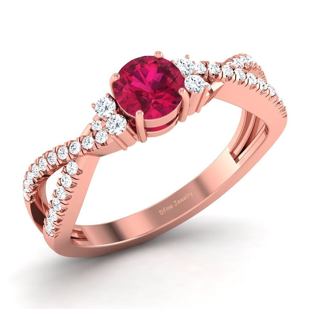INTERTWINED ENGAGEMENT RING
