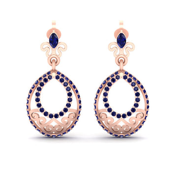 ROSE GOLD DANGLE EARRINGS