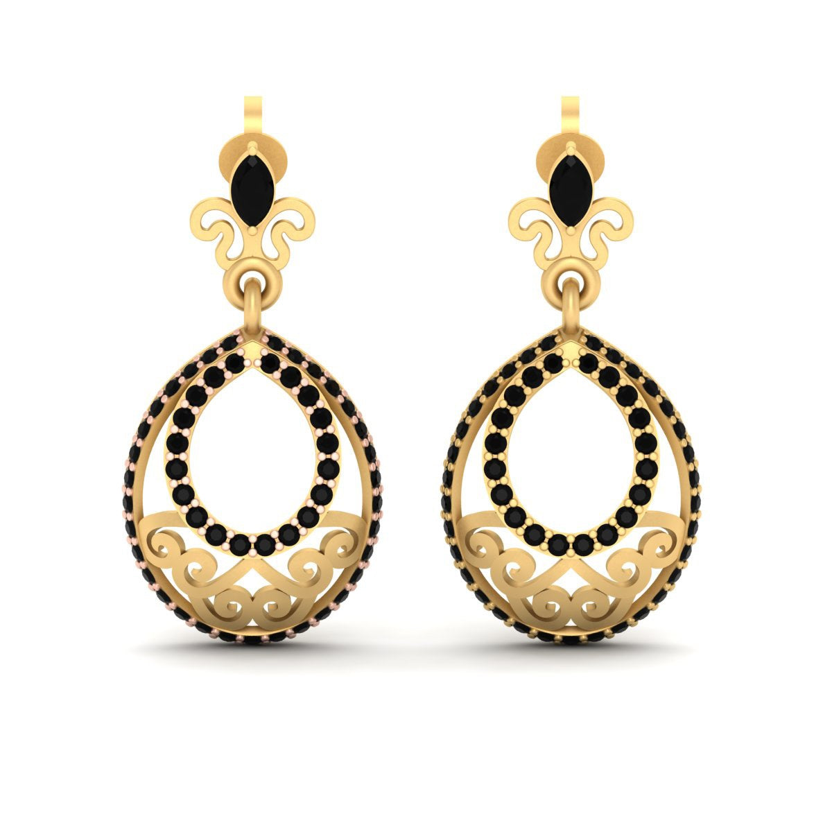GOLD DANGLE DROP EARRINGS