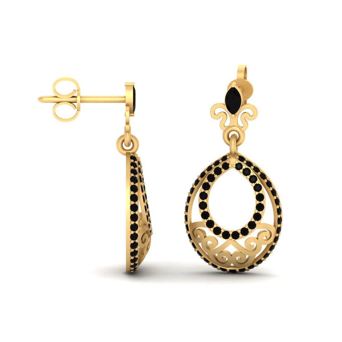 GOLD DANGLE DROP EARRINGS