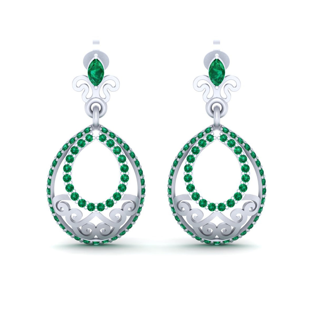 STERLING SILVER DANGLE EARRINGS