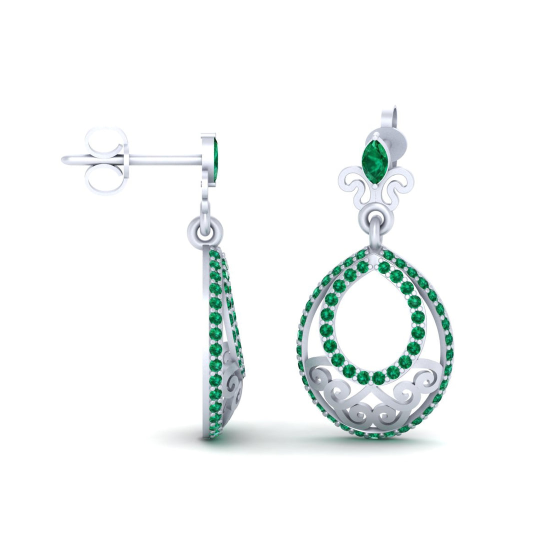 STERLING SILVER DANGLE EARRINGS